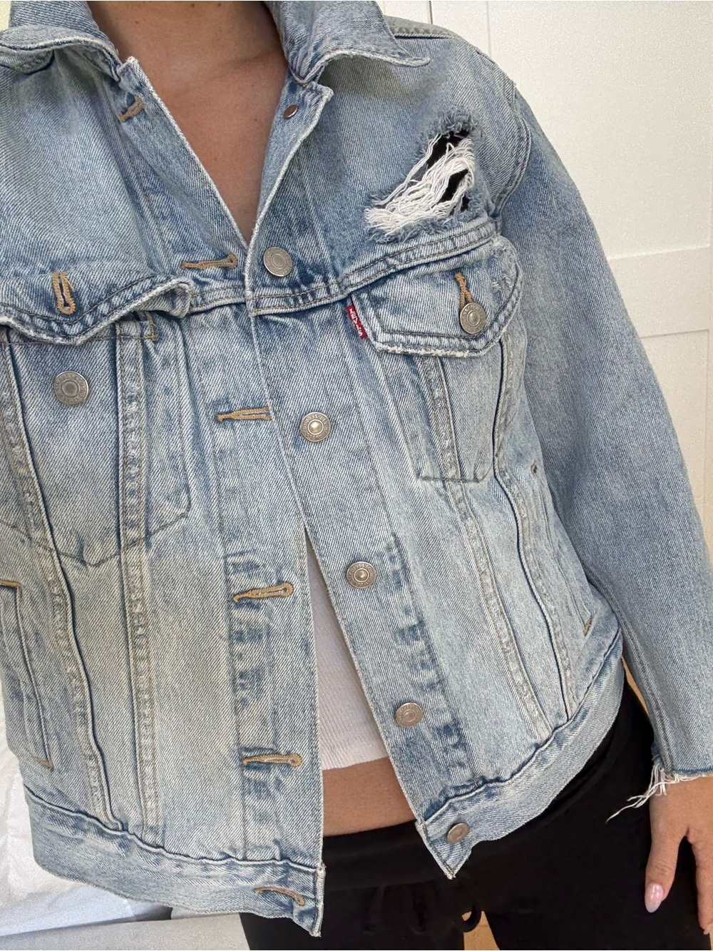 Oversized Levi’s jean jacket